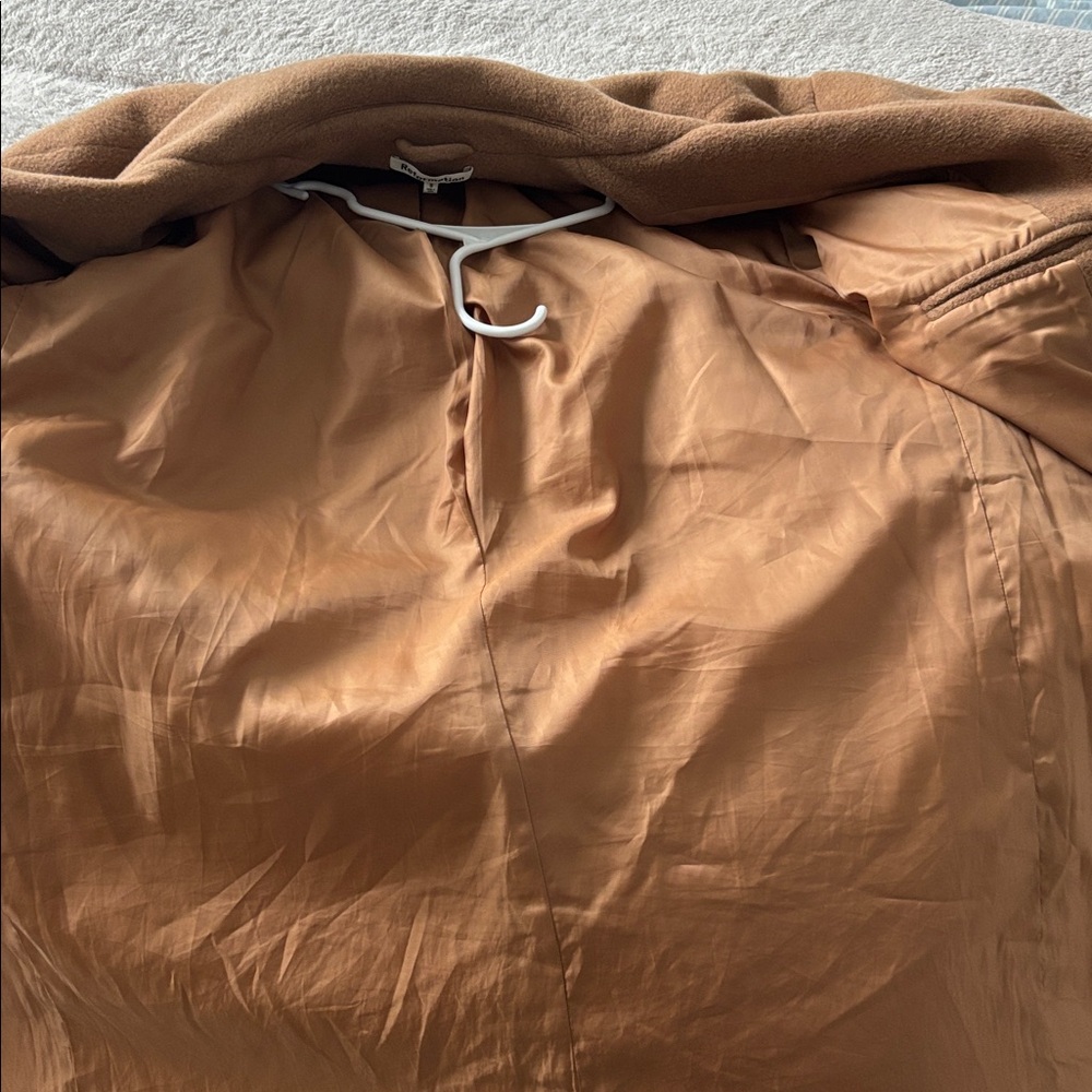 Reformation Sierra Oversized Coat in Camel - Picture 12 of 12